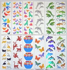 Mrs Grossman 2 x 6 inch Full Sheets off Rolls. Animals Theme (#1) *Your Choise*