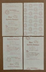 Vintage Sandylion Maxi Activity Stickers – Tree, Bear, Van, Picnic