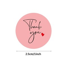 500Pcs/Roll Scrapbooking Seal Labels 3 Styles Thank You Adhesive Label Stickers