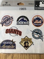 2 Vtg Hallmark Stickers 1994 Major League Baseball Team Logos 125th Anniversary