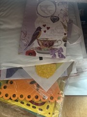Huge Mystery Bundle junk journal / Craft Scrapbooking supplies lot