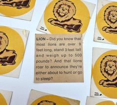 Vintage Animal Stickers African Safari Lion Monkey Crocodile