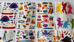 Vintage Sticker Lot 1990s Mrs. Grossman’s Sticker Sheets Set F- 16 Sheets BIN 73