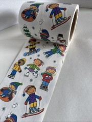 Me & My Big Ideas Winter Kids Sticker ROLL Scrapbook Stickers Snowman Snow Ski