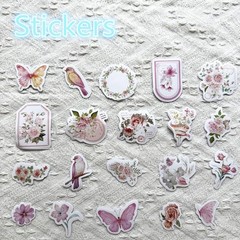 100PCS Vintage Floral Scrapbook Paper,Textured Paper Assorted Set, Special Paper