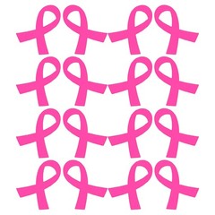 320Pcs Pink Ribbon Decals Paper for Breast Cancer Awareness and DIY Decoration