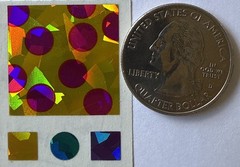 PRISMATIC SPARKLE PATTERNS Stickers(18pc)Mrs.Grossman’s •Shapes•Dot•Card Making•