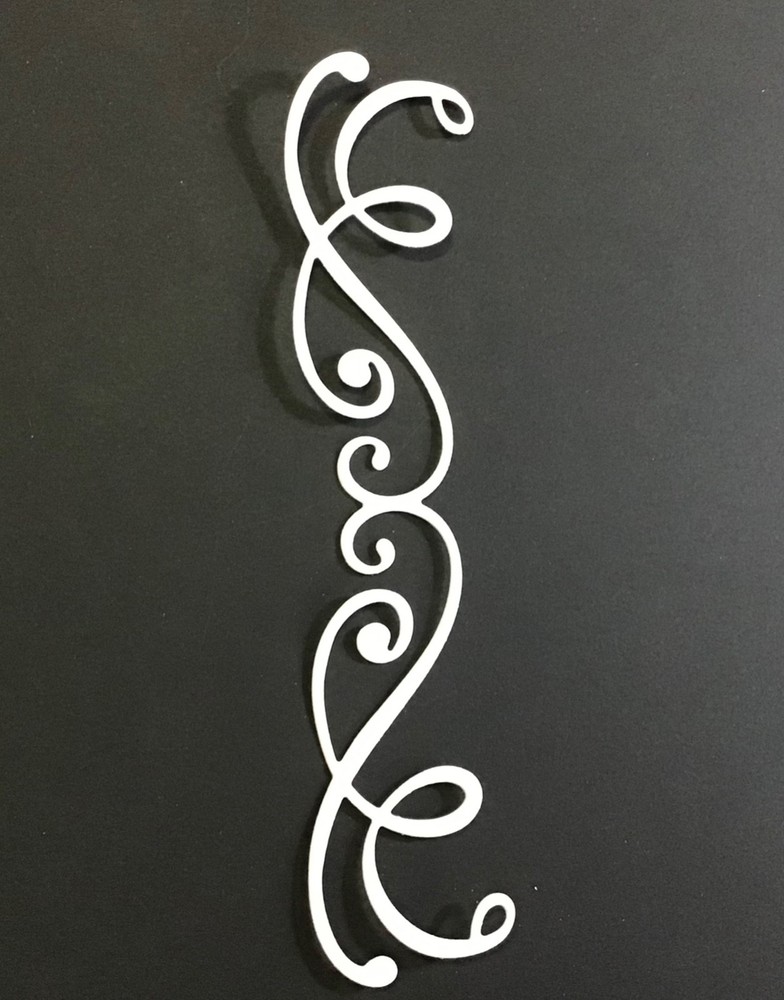 BORDERS Flourish Border Die Cut Embellishments 6 pcs Scrapbook Cards Crafts