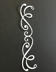 BORDERS Flourish Border Die Cut Embellishments 6 pcs Scrapbook Cards Crafts