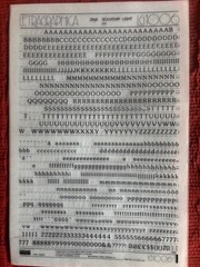 TWO Letraset INSTANT LETTERING Transfer Letters 24 pt Souvenir light partial 1