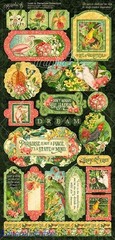 Graphic 45 Lost In Paradise Sticker Set 2 12×6 sheets