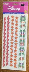 Sandylion Disney Princess Clear Mylar Borders 12” Star Fish Scrapbook Stickers