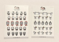 Hubman and Chubgirl The Nightmare Before Christmas Planner Sticker Set of 2 NEW