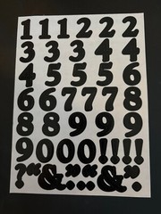 Creative Memories ABC/123 Stickers Alphabet Number Scrapbooking Craft Letters