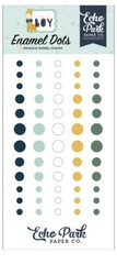 1 Pack Echo Park Paper IT’S A BOY Baby Shower Decorative Enamel Dots