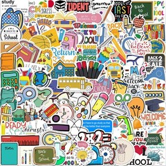 200pcs Back to School Stickers – Kids Stickers for School Scrapbook, Water Bo…