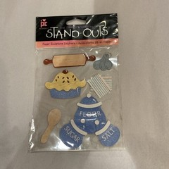 Provo Craft The Third Dimension Stand-Outs Sweet As Pie Paper Stickers (MM)
