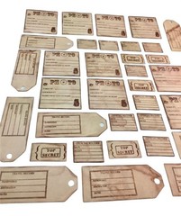 Rustic Kraft Paper Tags For Crafts Scrapbooking 36 Pcs Photo Travel Labels MQ