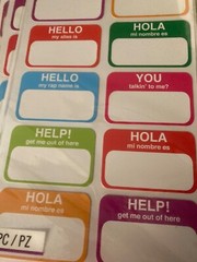Sticko funny name tag stickers-14 pieces- EK Success