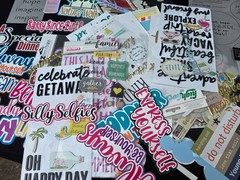 scrapbooking Titles lot 100+ pieces!!!! brand new ephemera!