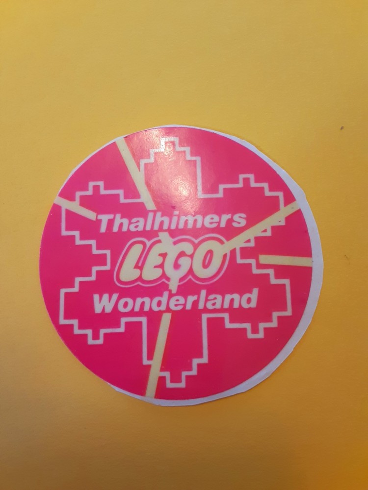 RARE! vintage 80’s Thalhimers Dept Store Lego Wonderland sticker *restored*