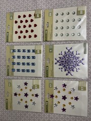 Studio 112 Gems Stickers Assorted Lot Of 6 (95)stickers