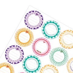 20 Sheets Label Stickers Canning Jar Labels Round Pvc Waterproof