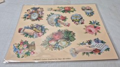 Gallery Graphics Victorian Stickers flowers & more 12 sheets 1990’s NOS