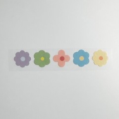 Flower Sticker 5pc 15mm Masking material New From Japan w/ tracking