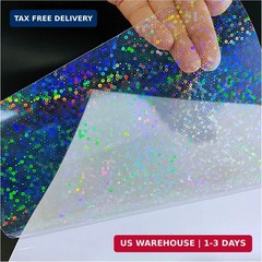 Bleidruck 25 Sheets Bubbles Holographic Clear Vinyl Sticker Paper Self Adhesive