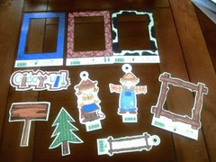 SCRAPBOOK ASSORTMENT- EMBELISHMENTS, STICKERS, PHOTO FRAMES, PAPER, LETTERS – NE