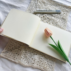 DIY Scrapbook Journal & Craft Notebook | 8.5X6 Hardcover for Photos, Memories &