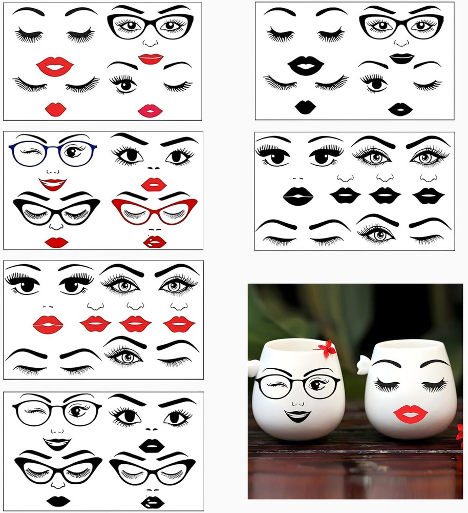 Facial Expression Stickers,Make a Face Stickers for Holiday Party Supplies DIY C