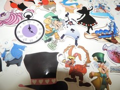 Alice in Wonderland Sticker Lot of 42 Scrapbooking Junk Journal Crafts