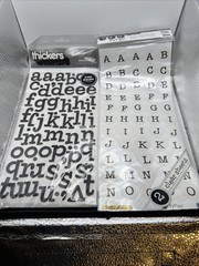 Lot Of NEW Sticker Letters- Asst. Fonts/15 Sets Of Large & Small Black Letters;