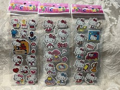 Retro Vintage Look Hello Kitty 3D Puffy Stickers 3 sets (#11)