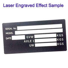 4 PCS Blank Anodized Aluminum Metal Plate 100x50mm with Adhesive Backing