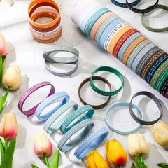 100 Pcs Motivational Bracelets Bulk Gifts Inspirational Silicone Bracelets Co…