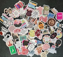 Jane Austen Book Lover Vinyl Waterproof Sticker Pack of 30 – No Duplicates