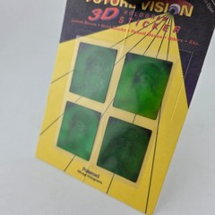 Polaroid Future Vision 3D Hologram Sticker Puppy 1993 Green New Nostalgia 90s