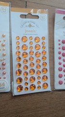 Doodlebug Embellishment Lot Brad’s, Pearls, Jewels, Sprinkles, Pops, Jellishment
