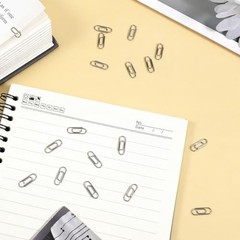 100 PCS Mini Paper Clips, 0.59 Inches Metal Tiny Paperclips Cute Notes