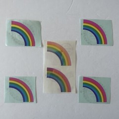 Vintage Mrs. Grossman’s Stickers By the Yard 1979 Rainbow Pearls Opal and Matte