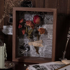 180 Pieces Vintage Black Scrapbooking Supplies Kit 120PCS Black Transparent Pape