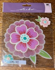 RARE Sticko Jumbo Colorful Pink Blue Petals Flowers 🌸 Large Scrapbook Stickers