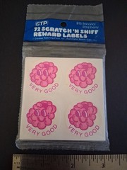 Vintage Stickers CTP Scratch And Sniff Sticker Pack Fruit Raspberry RARE NOS 80s