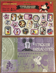 Disneyland Mickey Mouse Various Sticker Organizers with 64 Mickey Stickers