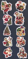Stickers – Angel Bear Cat Santa Snowman – Christmas CL074