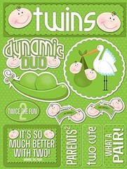 Reminisce Signature Series 3-Dimensional Sticker, Twins