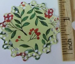 Minature Doilies LOT 30 hand punched scrapbooking embelishments card paper 1.5″